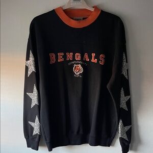 Cincinnati Bengals Black and Orange Crewneck Sweater